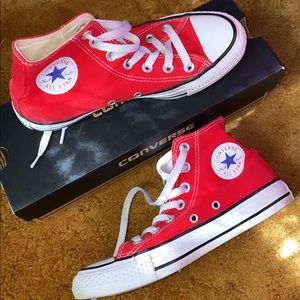 Red High-Top Converse